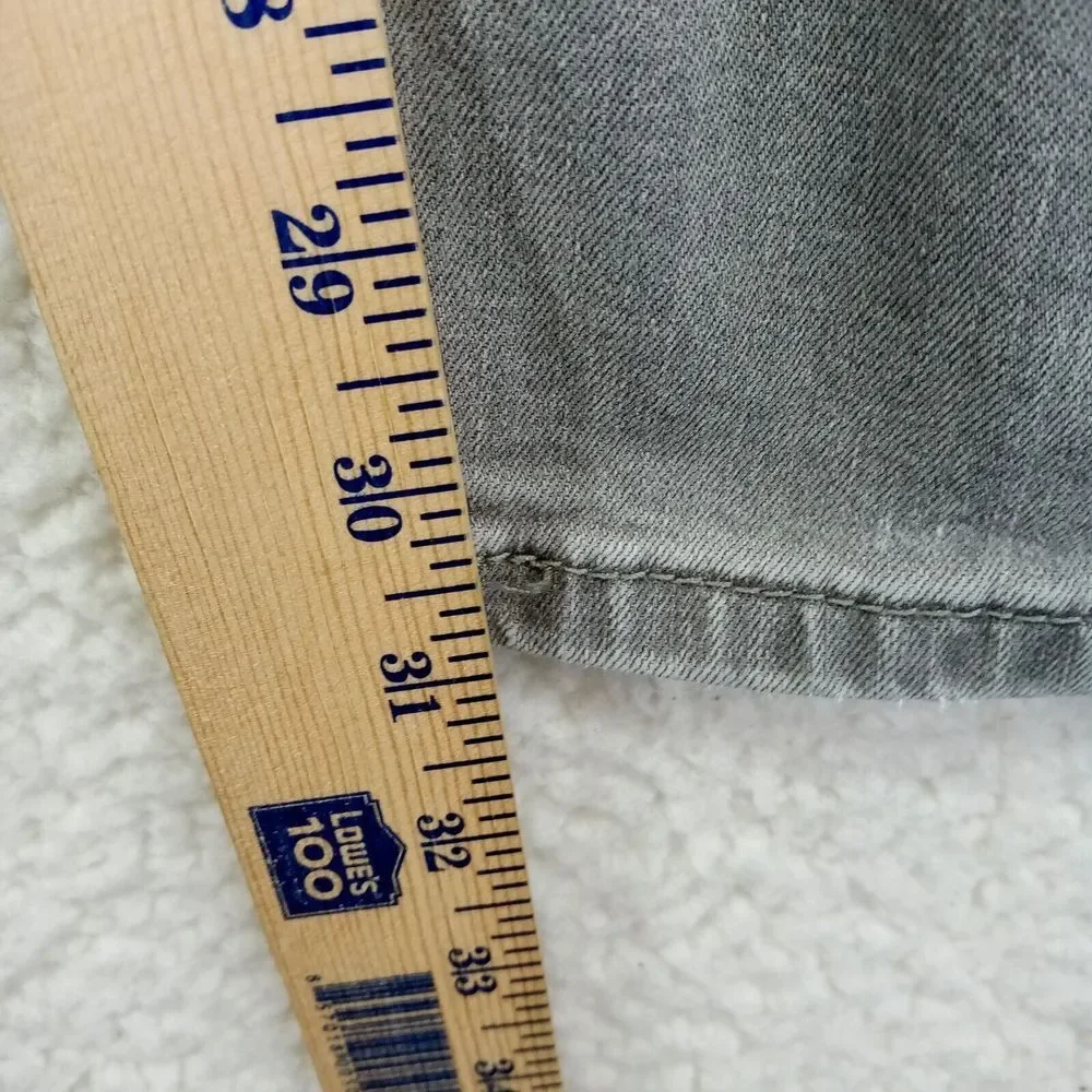 Levis 511 Jeans‎ Mens 33x32 Slim Fit Stretch Denim Cotton Blend Gray